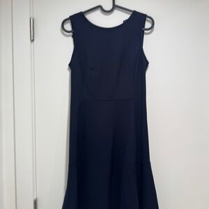 Theory Navy Midi Dress